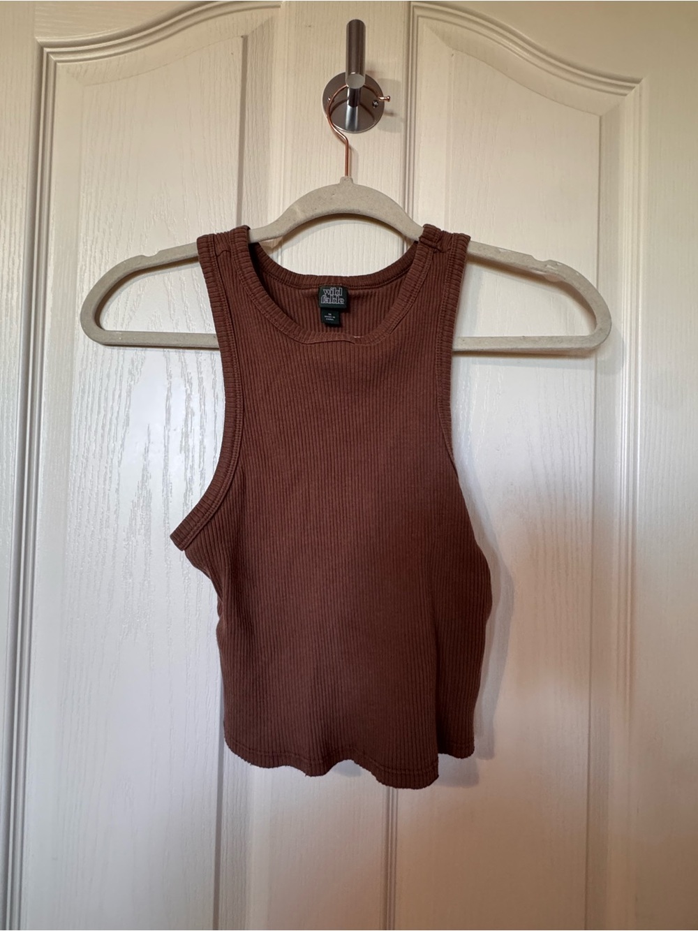 wild fable Ribbed Tank Top in Warm Brown